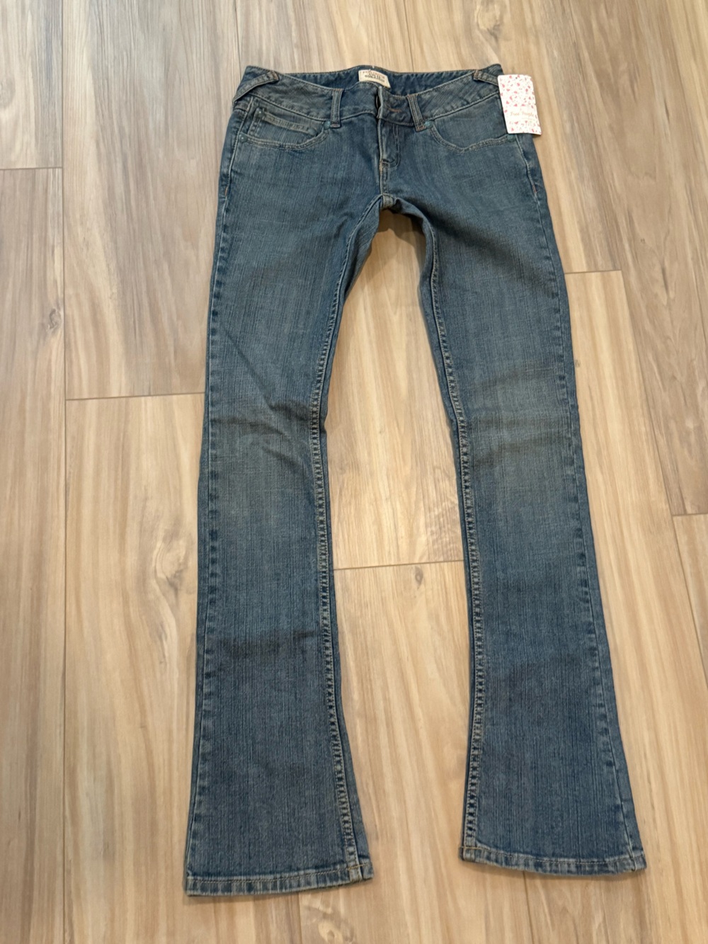 VINTAGE 2010 Free People Low Rise Rigid Bootcut Jeans NWT Deadstock 25